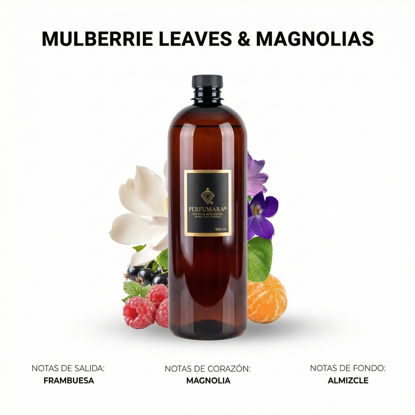 Mulberrie Leaves y Magnolias ( Frutos rojos y magnolias)