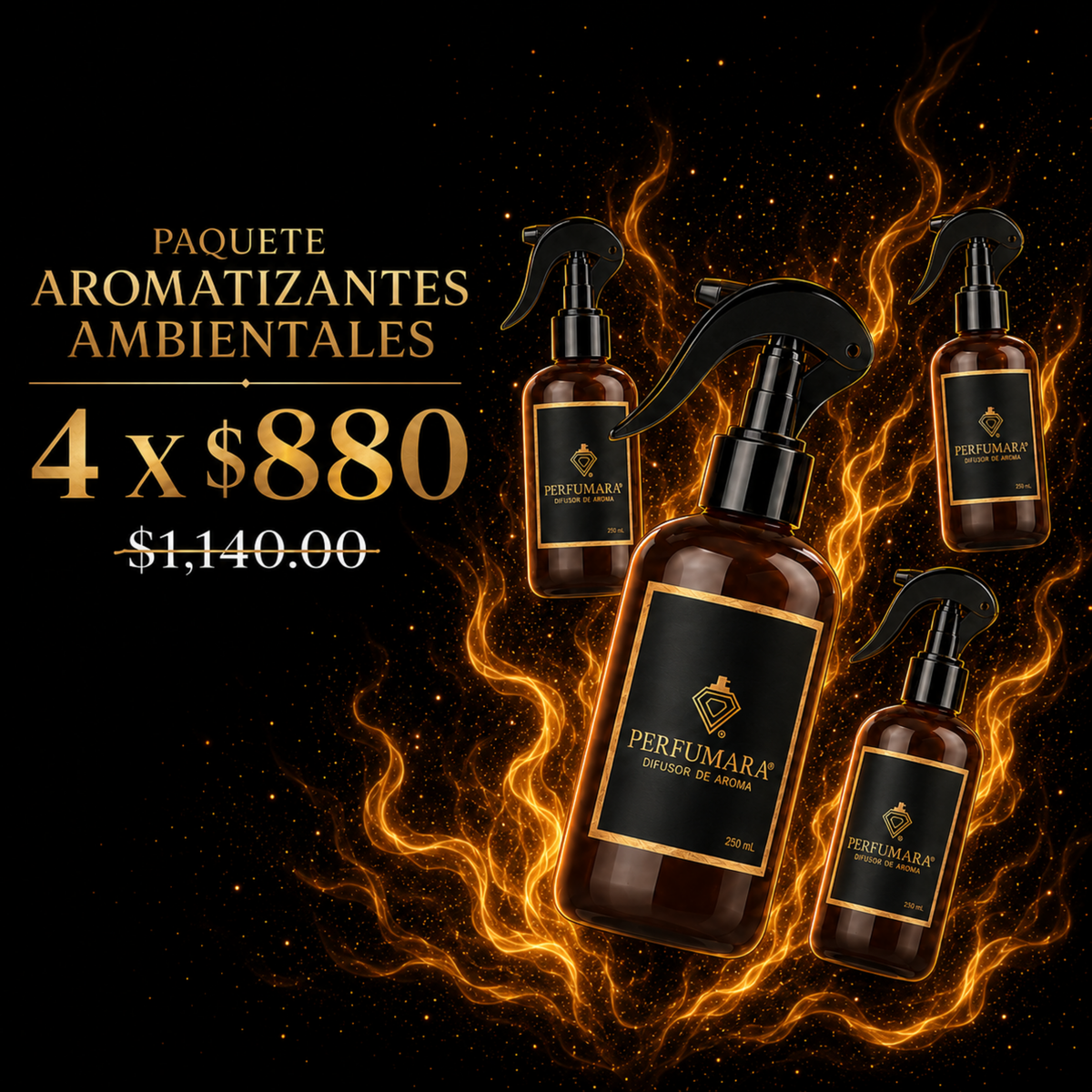 4 Aromatizantes Ambientales x $880