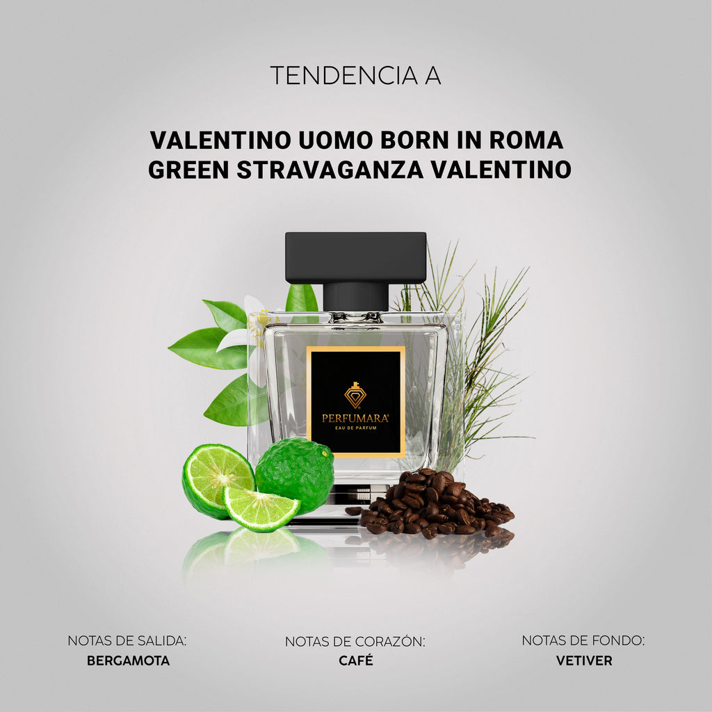 Tendencia a Valentino Uomo Born in Roma Green Stravaganza