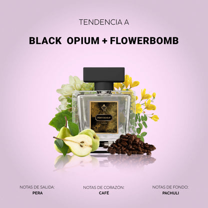 DBLACK  OPIUM + FLOWERBOMB