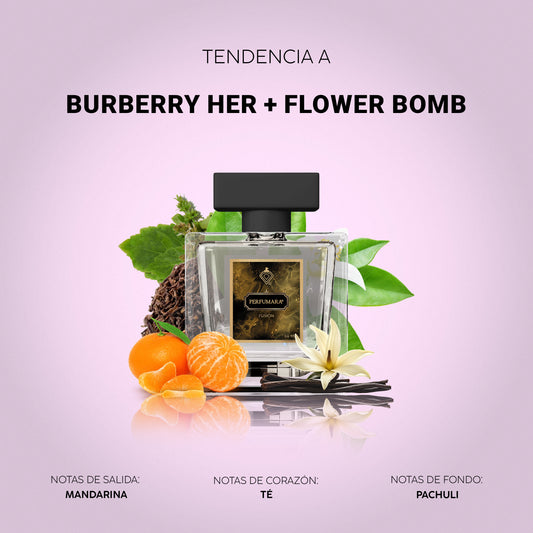 DBURBERRY HER + FLOWER BOMB